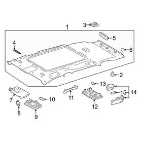 633540r020 Toyota Oe For Rav4 2019-2021 Headliner Insulator
