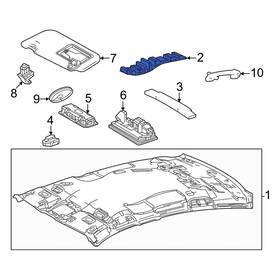 6335630030 Toyota Oe Front Left Headliner Insulator