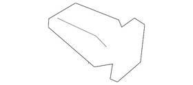 4a0-867-276-c Volkswagen Genuine Upper Center Pillar Trim Clamp