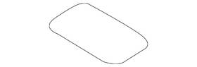 6q0-867-599-g Volkswagen Genuine Headliner Reinforcement