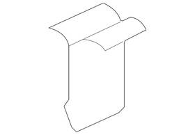 8z0-867-276 Volkswagen Genuine Windshield Pillar Trim Clip