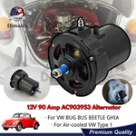 New 12V 90 Amp Black Alternator Fit Vw Bug Bus Beetle Ghia Air-cooled Type. Fixed Price $185.00.