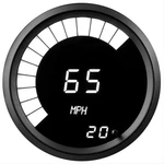 Universal Memory Digital Speedometer White Led Gauge Black Bezel Made In The Usa. Fixed Price $138.95.