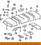 Chrysler Oem 03-06 Sprinter 2500 Interior Trim-headliner Rear Bracket 5123437AA. Fixed Price $39.91.