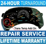 2003-07 Gm Chevy Instrument Gauge Cluster With Trans Temp Add On *repair Service. Fixed Price $139.99.
