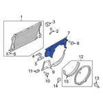 Ford F-250 Super Duty 11-16 BC3Z8146L Upper Engine Cooling Fan Shroud. Fixed Price $152.72.