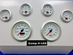 Marshall 6 Gauge Set Comp 2 Led Electric Speedo White Dial Alu Bezel Sport. Fixed Price $429.00.
