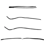 1969 Chevy Camaro Headliner Moldings Pieces Set - R345. Fixed Price $211.95.