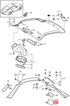 Genuine Porsche Cover Trim C-pillar Right Sand Beige 987555568005Z1. Fixed Price $98.01.