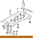 Gm Oem 97-07 Cavalier Roof Interior Trim-headliner Retainer 10280880. Fixed Price $13.06.