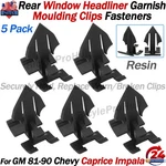 For Gm Rear Window Headliner Garnish Moulding Clip Fastener 81-90 Caprice Impala. Fixed Price $31.34.