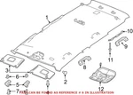 Genuine Mopar Headliner Retainer 68255471AA. Fixed Price $58.03.