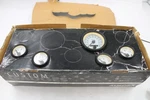 Aurora Gauge Lot Of 5 Oil, Water, Speedometer, Fuel, Volts Open Box. Fixed Price $37.00.