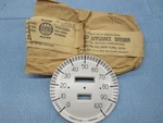 1938 Lincoln Zephyr V-12 Nos Speedometer Face Dial. Fixed Price $625.00.