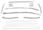 1964-65 Chevelle Coupe/ Hardtop. Roof Inner Braces & Bows Headliner Retainer Kit. Fixed Price $222.39.