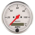 Auto 1388 Gauge Speedometer 1/8 120MPH Elec Prog W/lcd Odo Arctic White. Fixed Price $236.94.