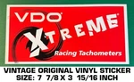Vdo Xtreme Racing Tachometers - Vintage Original Vinyl Decal Sticker Drag. Fixed Price $9.43.
