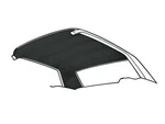 71-73 Ford Mustang Black Headliner Scott Drake HL-FM-FB-71-BK. Fixed Price $74.99.