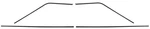Chevrolet Chevelle Molding Headliner Side 64-65 4PCS. Fixed Price $169.82.