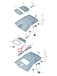 Audi A7 Sportback Front Left Roof Moulding Element 4G8880667. Fixed Price $126.06.