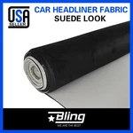 Black Suede Headliner Fabric Car Interior Roof Upholstery Material 96"X60". Fixed Price $69.98.