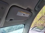 2017 Chevrolet Sonic Passenger Right Sun Visor Gray Used Oem 268-02101R. Fixed Price $80.70.