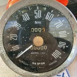 Smiths Vintage 100 Mph Speedometer - Sn 6153/54 1020. Fixed Price $55.00.