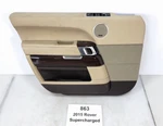 13-17 Oem Range Rover L405 Front Left Door Card Panel Beige Leather / Wood. Fixed Price $120.00.