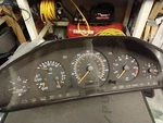 Mercedes R129 Instrument Cluster 1994/98 SL500-- Defect Free Lexan LENS--117K. Fixed Price $200.00.