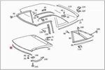 Genuine Mercedes R129 Sl Seal 1297900298. Fixed Price $200.10.