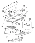 Genuine Mopar Overhead Console Bracket 5028730AB. Fixed Price $6.79.
