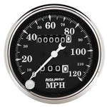 Auto Meter 1796 Gauge Speedo. 3 1/8" 120MPH Mechanical Old Tyme Black. Fixed Price $173.85.