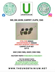 Fits/for Nissan & 300ZX Carpet Clip Set Part #01553-00373, 01553-05311. Fixed Price $22.50.