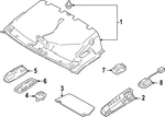 Genuine Ford Front Headliner Side Bracket MK4Z-6152166-B. Fixed Price $33.51.