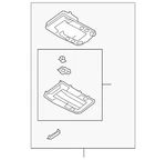 Genuine Audi Overhead Console 81A-947-135-CF-6PS. Fixed Price $138.97.