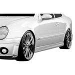 For Mercedes-benz CLK320 98-02 Side Skirt Rocker Panels C63 Style Fiberglass. Fixed Price $134.88.