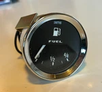 New Smiths Caerbont Electric Fuel Level Gauge 52MM Black Face Chrome Bezel. Fixed Price $74.95.