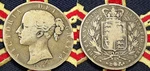 1844 Queen Victoria Crown Solid Silver Young Head Antique Coin Royal Mint London. Fixed Price $242.01.