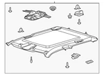 Genuine Ford Headliner LC3Z-2651944-CC. Fixed Price $1704.85.