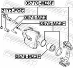 Febest 2173-FOC Brake Caliper Guide Bushing Cover Ford Focus. Fixed Price $11.48.