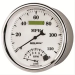 Autometer 1290 Old Tyme White Ii Analog Gauge Kit Speed And Tach 5IN.. Fixed Price $426.00.