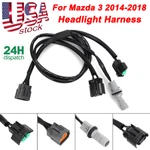 For Mazda 2014-2018 3 Front Headlight Wiring Harness Replace BHN1-51-0K6A. Fixed Price $28.39.