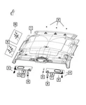 Genuine Mopar 2017-2018 Jeep Compas Interior Sunroof Headliner 6LQ99PS4AJ. Fixed Price $940.40.