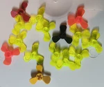 B Lego Lot 15 Propeller Rotor Assorted Colors Trans-neon Green Orange. Fixed Price $7.00.