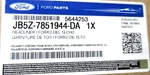 New Oem Ford Part JB5Z7851944DA Roof Headlining. Fixed Price $50.00.