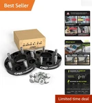 25MM Black Hubcentric Wheel Spacers - Improve Handling For Genesis, Mazda & More. Fixed Price $123.98.