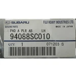 Oem New 09-13 Subaru Forester Sunroof Front Pad Pillar Driver Side 94088SC010. Fixed Price $45.94.