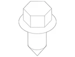 Genuine Nissan Package Tray Trim Clip 01553-09951. Fixed Price $11.07.