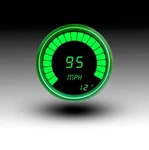 Intellitronix Green Led Memory Speedometer - Tachometer Gauge Black /. Fixed Price $184.49.