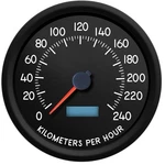 New Vintage Usa 44150-01M Aviator Series 3/8" Speedometer Kph. Fixed Price $329.99.